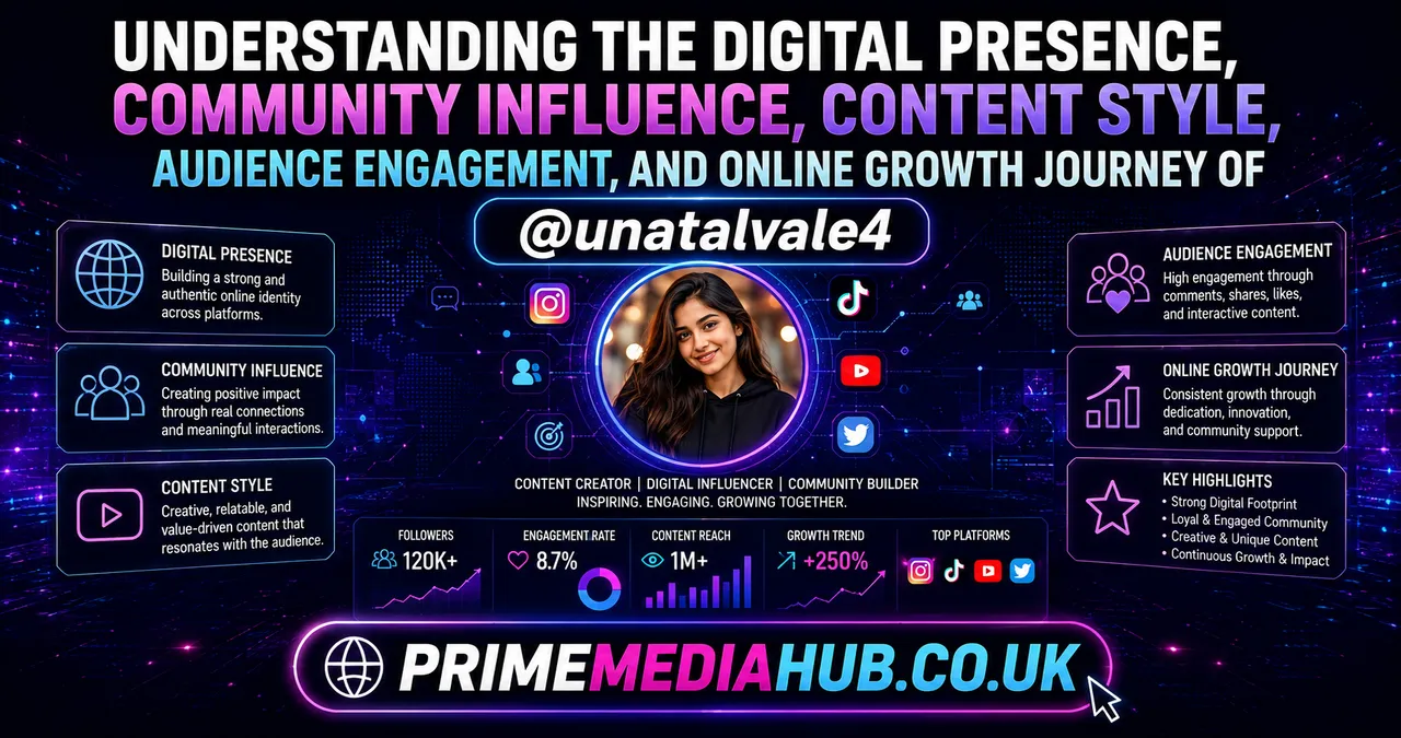 Understanding the Digital Presence, Community Influence, Content Style, Audience Engagement, and Online Growth Journey of @unatalvale4 1 @unatalvale4
