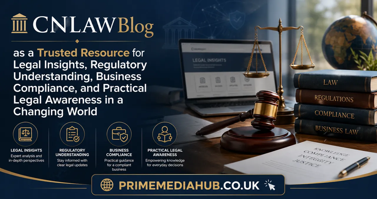 CNLAWBlog as a Trusted Resource for Legal Insights, Regulatory Understanding, Business Compliance, and Practical Legal Awareness in a Changing World 1 CNLAWBlog