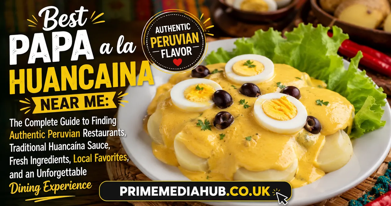 Best Papa a la Huancaina Near Me: The Complete Guide to Finding Authentic Peruvian Restaurants, Traditional Huancaína Sauce, Fresh Ingredients, Local Favorites, and an Unforgettable Dining Experience
